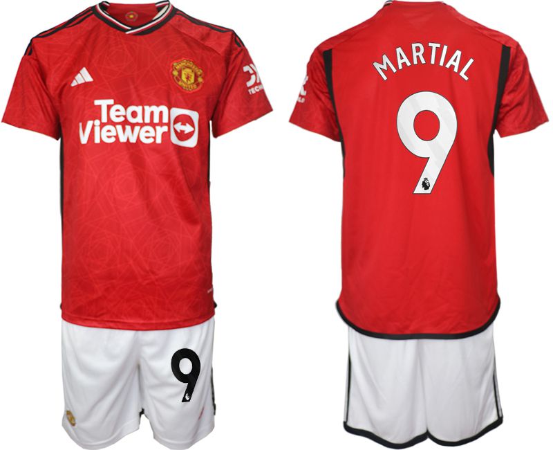 Men 2023-2024 Club Manchester United home red #9 Soccer Jersey->->Soccer Club Jersey
